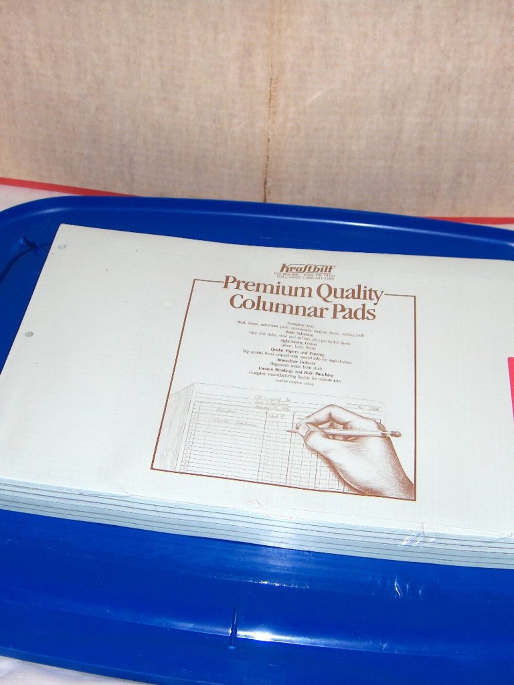 Columnar Ledger Pad, 16" x 11" New in Package